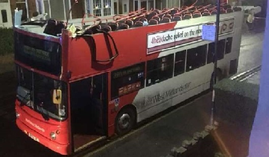 Double Decker Bus In Birmingham Has Its Roof Completely Ripped Off Driving Under Low Railway Bridge