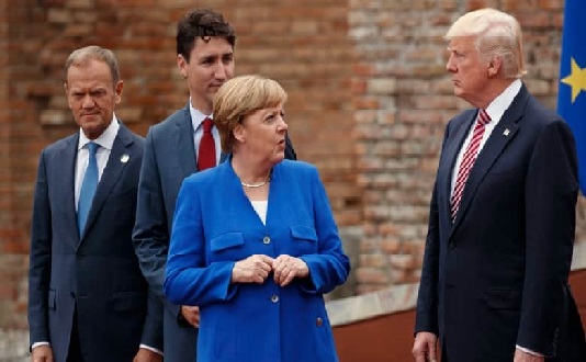 Trump clashes with EU leaders over trade on G7 summit