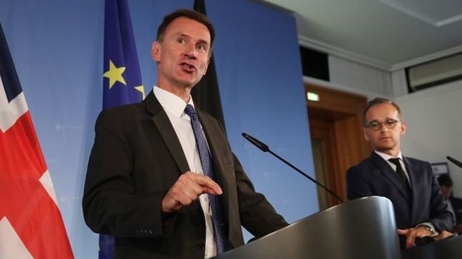Hunt deeply worried about Iran nuclear breach