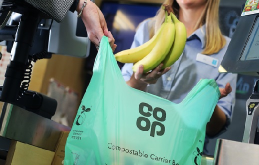 Co-op to replace single use carrier bags with compostables