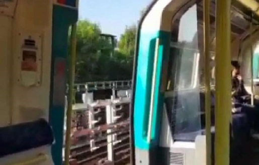 London tube train door were open at speeds up to 40mph