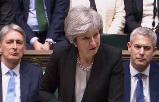 May on collision course with EU