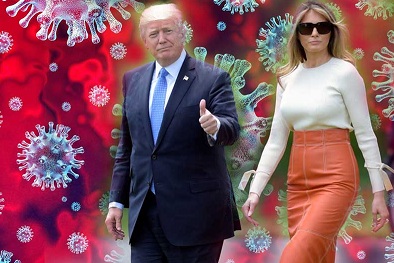 Trump twitted: He tested corona positive with Melania