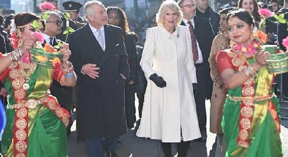 Thousands greet King Charles and Queen Consort on historic visit to Brick Lane